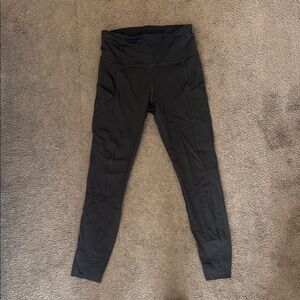 Dark Green Lululemon Leggings with Pockets